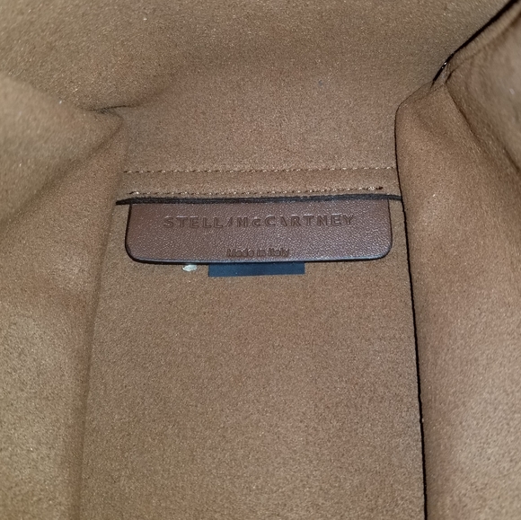 Stella McCartney Teddy Logo Tote Crossbody Bag Brown Biscuit - Picture 12 of 12